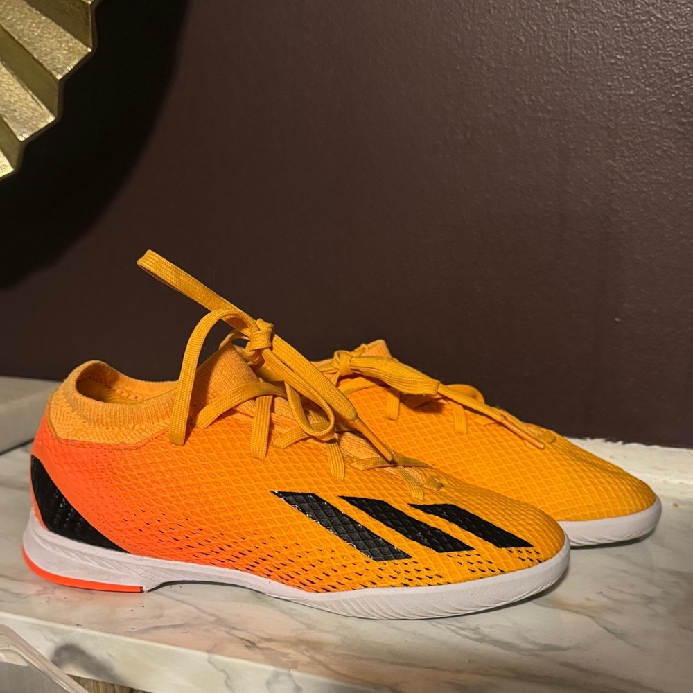 Adidas Neon Orange Indoor Soccer Shoes